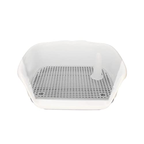 AWHAO Abnehmbares Hundetöpfchen Tablett für Den Innenbereich, Toiletten Leitplanken Design, Urinal Pad Halter, Kleines Hunde Urinal mit Zaun, Hunde Toilette, Grau AWHAO Abnehmbares Hundetöpfchen Tablett für Den Innenbereich, Toiletten Leitplanken Design, Urinal Pad Halter, Kleines Hunde Urinal mit Zaun, Hunde Toilette, Grau von AWHAO