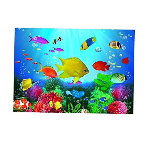 ＡＷＨＡＯ Aquarium Hintergrund Bild Vivarium Wallpaper Meerjungfrau, Bunte Fische, M von ＡＷＨＡＯ