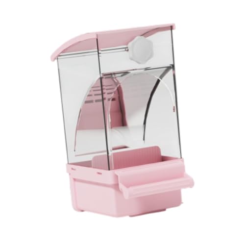 ＡＷＨＡＯ Automatischer Vogelfutterdiener -Shotet behandelt Samenbehälter Papageifutter für Lovebirds, Rosa von ＡＷＨＡＯ