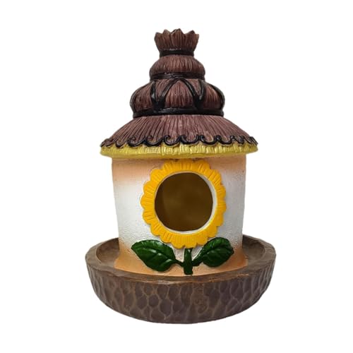 ＡＷＨＡＯ Bird House mit Feeder - -Nest Harzhäuser für Outdoor -Finken von ＡＷＨＡＯ