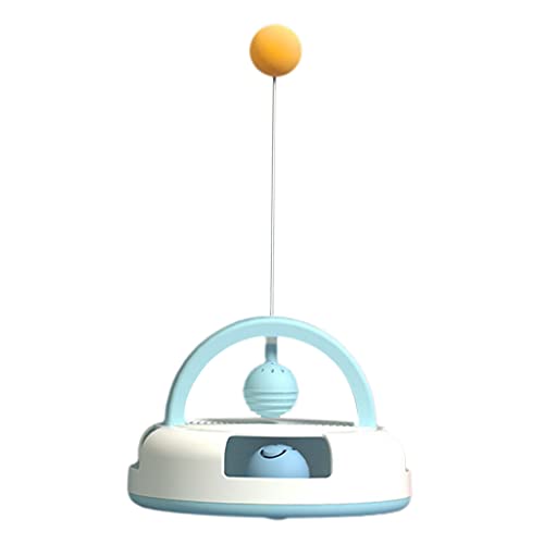 ＡＷＨＡＯ Cat Interactive Toys Track Bell Ball PingPong für Indoor Katzenjagd, Blau von ＡＷＨＡＯ