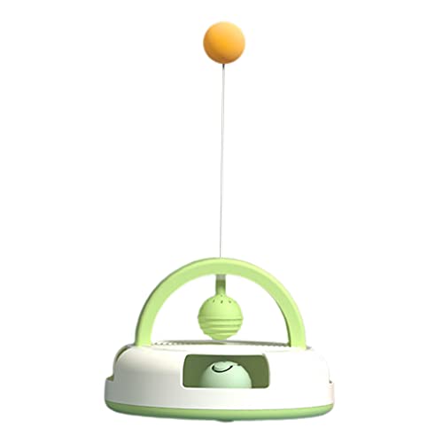 ＡＷＨＡＯ Cat Interactive Toys Track Bell Ball PingPong für Indoor Katzenjagd, Grün von ＡＷＨＡＯ