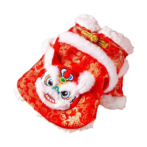 AWHAO Chinesisches Neujahrskostüm für Hunde, Wintermantel, Winterbekleidung, Haustierkleidung, Hunde Tang Kostüm für Katzen, Urlaubshaustier, XL AWHAO Chinesisches Neujahrskostüm für Hunde, Wintermantel, Winterbekleidung, Haustierkleidung, Hunde Tang Kostüm für Katzen, Urlaubshaustier, XL von AWHAO