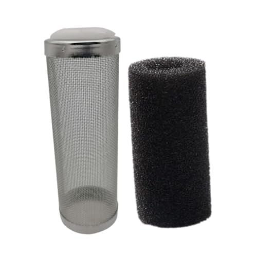 AWHAO Edelstahl Aquarium Filternetz, Anti Saug Fischfilter mit Schwamm, Schützt Kleine Fische, Garnelenschutz für Aquarien, L AWHAO Edelstahl Aquarium Filternetz, Anti Saug Fischfilter mit Schwamm, Schützt Kleine Fische, Garnelenschutz für Aquarien, L von AWHAO