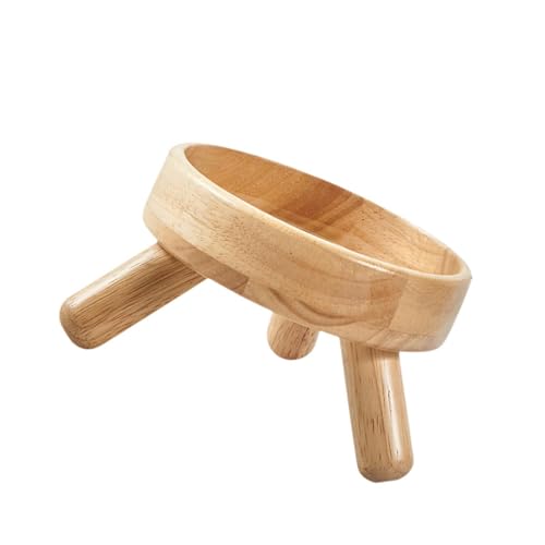 AWHAO Erhöhte Katzenschüssel Ständer Wasser Und Lebensmittelschale Hölzer Fütterungsstation Tragbarer Wasserspender Rack für Kätzchenpuppen, 16x16x9cm AWHAO Erhöhte Katzenschüssel Ständer Wasser Und Lebensmittelschale Hölzer Fütterungsstation Tragbarer Wasserspender Rack für Kätzchenpuppen, 16x16x9cm von AWHAO