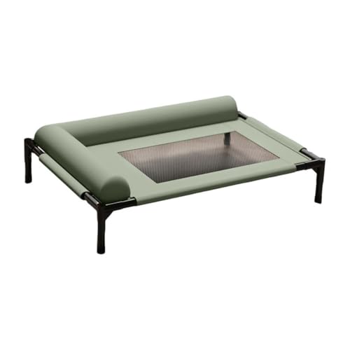 ＡＷＨＡＯ Erhöhtes Haustierbett, Hunde Und Katzenbett, für Drinnen Und Draußen, Waschbar, mit Kissen, Erhöhtes Hundebett für Welpen, Kätzchen, Kleine Haustiere, Mittel von ＡＷＨＡＯ