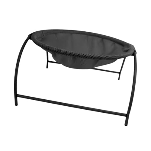 AWHAO Erhöhtes Haustierbett, Katzenhängemattenbett mit Eisenrahmen, Hängenest für Haustiere, erhöhtes Schlafbett für Katzen, Schwarz AWHAO Erhöhtes Haustierbett, Katzenhängemattenbett mit Eisenrahmen, Hängenest für Haustiere, erhöhtes Schlafbett für Katzen, Schwarz von AWHAO
