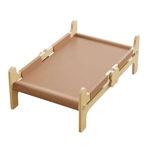 AWHAO Erhöhtes Hundebett aus, Haustierbett, atmungsaktiv, stabil, für Welpen, rutschfest, Katzenbett, Haustierbett für Hinterhof, Braun AWHAO Erhöhtes Hundebett aus, Haustierbett, atmungsaktiv, stabil, für Welpen, rutschfest, Katzenbett, Haustierbett für Hinterhof, Braun von AWHAO
