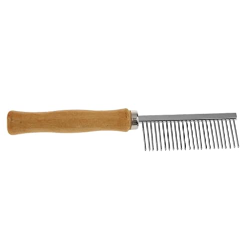 AWHAO Flohkamm für Tierhaare, Edelstahl, Hundepflegebürste, Holzgriff AWHAO Flohkamm für Tierhaare, Edelstahl, Hundepflegebürste, Holzgriff von AWHAO