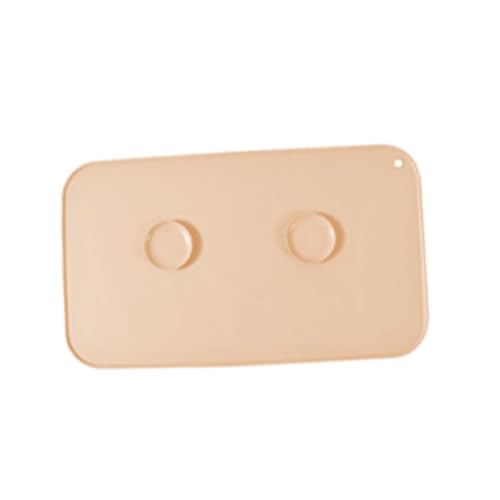 ＡＷＨＡＯ Futtermatte für Haustiere, Napfmatte für Hunde und Katzen, hohe Lippen, rutschfest, faltbar, multifunktional, Futternapfmatte für Hunde, Gelbes Quadrat von ＡＷＨＡＯ