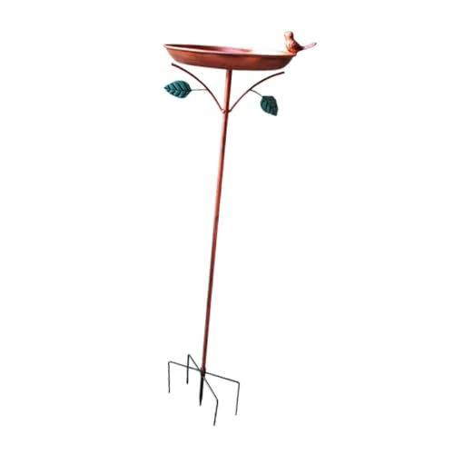 AWHAO Garten-Vogeltränke, Vogelliebhaber-Geschenke, Eisen-Vintage-Vogelfutterschale, Vogeltränkepfahl für Rasen, Außenbereich, Hinterhof, Hofdekoration AWHAO Garten-Vogeltränke, Vogelliebhaber-Geschenke, Eisen-Vintage-Vogelfutterschale, Vogeltränkepfahl für Rasen, Außenbereich, Hinterhof, Hofdekoration von AWHAO