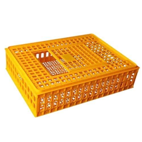 AWHAO Geflügeltransportbox, Hühnertransportbox für Erwachsene Hühner, Gänsevögel, Gelb Höhe 33cm AWHAO Geflügeltransportbox, Hühnertransportbox für Erwachsene Hühner, Gänsevögel, Gelb Höhe 33cm von AWHAO