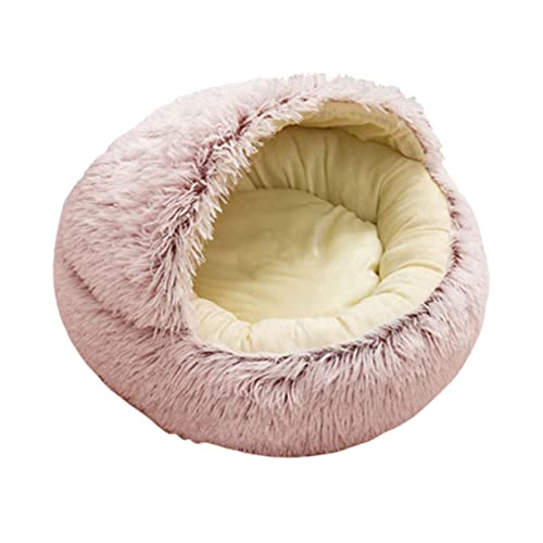 ＡＷＨＡＯ Gemütliches Haustierbett - s Plüschnest mit Kapuze - Hundebett für kleine Hunde - 40cm Grau von ＡＷＨＡＯ