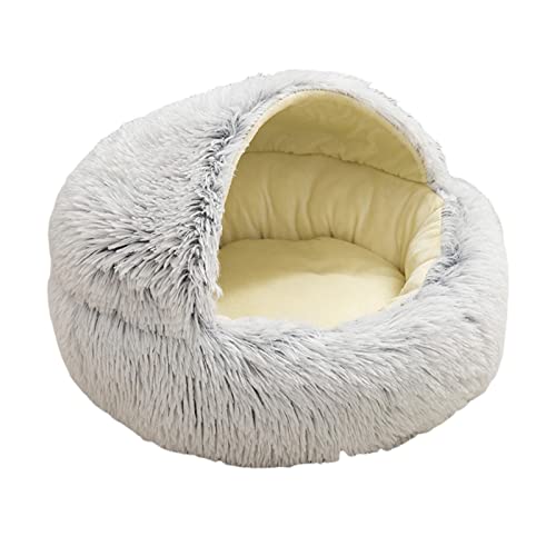 ＡＷＨＡＯ Gemütliches Haustierbett - weiche Schlafstätte mit Kapuze - Hundebett für kleine Hunde - 50cm von ＡＷＨＡＯ