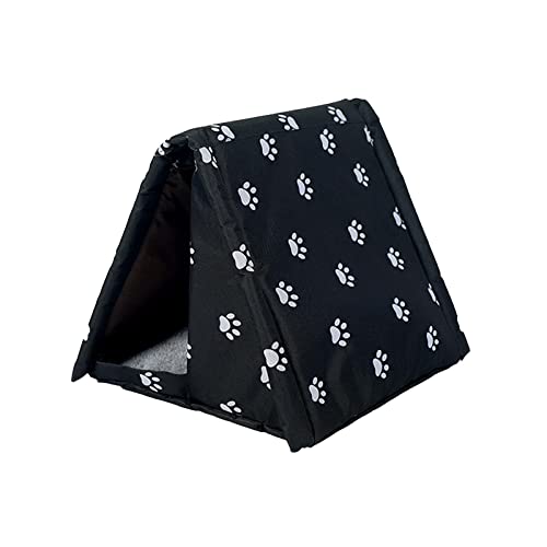 AWHAO Gemütliches Katzenhaus für draußen, Regensicher, Winterfest, Schlafplatz für, 47cmx40cmx38cm AWHAO Gemütliches Katzenhaus für draußen, Regensicher, Winterfest, Schlafplatz für, 47cmx40cmx38cm von AWHAO