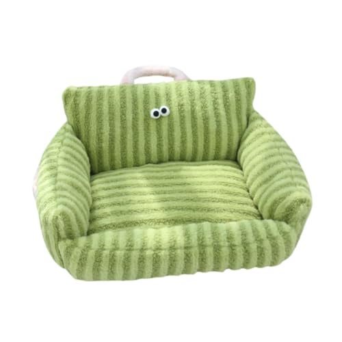 AWHAO Gepolstertes Haustier-, kleines Häschen-Couchbett, Haustierbett aus Plüsch, bequem, warm, Katzennest, Hunde-Isomatte für Kätzchen, Haustiere, Green S AWHAO Gepolstertes Haustier-, kleines Häschen-Couchbett, Haustierbett aus Plüsch, bequem, warm, Katzennest, Hunde-Isomatte für Kätzchen, Haustiere, Green S von AWHAO