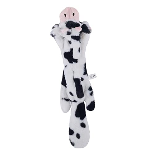 ＡＷＨＡＯ Große Hunde Spielzeug Pet Chew Squeak Quietschende Plüschtiere Interactive Tough Gift, Kuh von ＡＷＨＡＯ