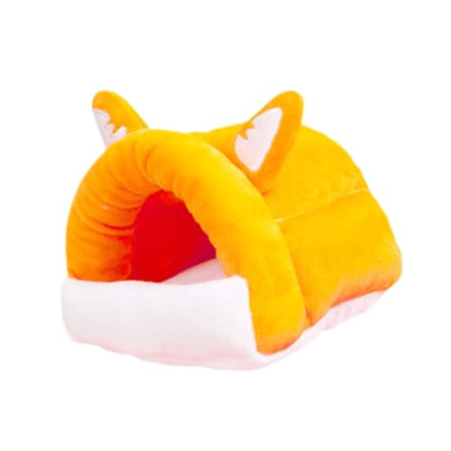 AWHAO Halbgeschlossenes Hamsternest, Hamsterbett, Höhle, Versteck, Winterlebensräume, Meerschweinchenbett, Hamsterbett für Eichhörnchen, Ratten, Gelb AWHAO Halbgeschlossenes Hamsternest, Hamsterbett, Höhle, Versteck, Winterlebensräume, Meerschweinchenbett, Hamsterbett für Eichhörnchen, Ratten, Gelb von AWHAO