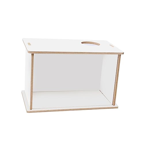 AWHAO Hamster Grabbox, Hamster Sandbadebox, Sandbadebehälter, Badezimmer für Kleintiere, 25 cm x 15 cm x 15 cm AWHAO Hamster Grabbox, Hamster Sandbadebox, Sandbadebehälter, Badezimmer für Kleintiere, 25 cm x 15 cm x 15 cm von AWHAO