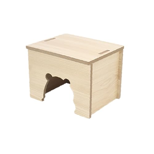 ＡＷＨＡＯ Hamster Holz Haus Haustier Versteck Spielen Hütte Lebensraum Hamster Versteck für Zwerghamster, 12cmx10cmx9cm von ＡＷＨＡＯ