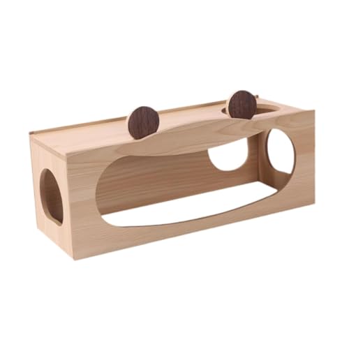 ＡＷＨＡＯ Hamster House Peep Schuppen Hütte Käfig Dekor Landschaftsgestaltung Hamster Versteck kleine Tiere Haustiere Tunnel für syrische Hamster, L von ＡＷＨＡＯ