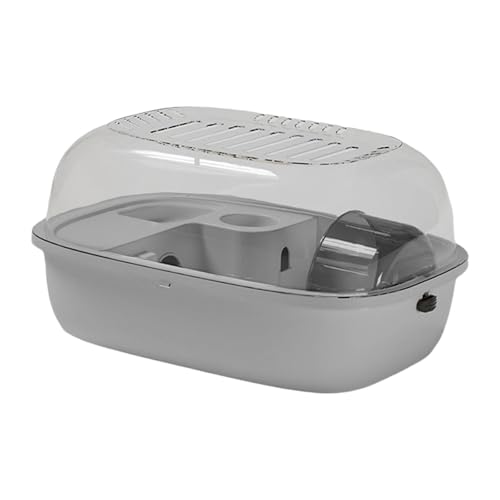ＡＷＨＡＯ Hamster Käfig Kleintiere Käfig tragbares Haus Hamster Gehege für Hedgehogratten, Grau von ＡＷＨＡＯ