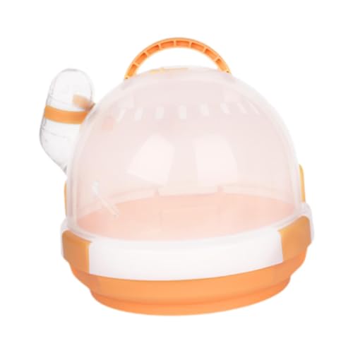 AWHAO Hamster-Transportkäfig, Kleintier-Transportkäfig, Mäuse-Reisekoffer, Hamsterunterschlupf für den Igelurlaub im Freien, Orange AWHAO Hamster-Transportkäfig, Kleintier-Transportkäfig, Mäuse-Reisekoffer, Hamsterunterschlupf für den Igelurlaub im Freien, Orange von AWHAO