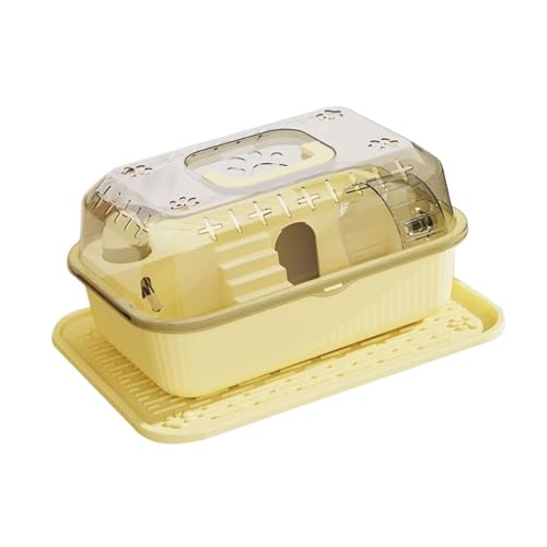 ＡＷＨＡＯ Hamsterhaus kleine Haustiere Spielen Hütte atmungsaktiven Hamster Reise Cage Hamster Versteck aus Versteck, Orange von ＡＷＨＡＯ