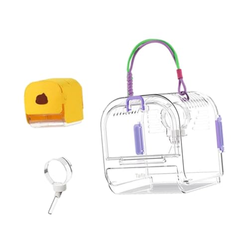 ＡＷＨＡＯ Hamsterträger Käfig Kleines Animal Case Hamster Reiseträger Meerschweinchenkäfig für Frettchen, Violett von ＡＷＨＡＯ