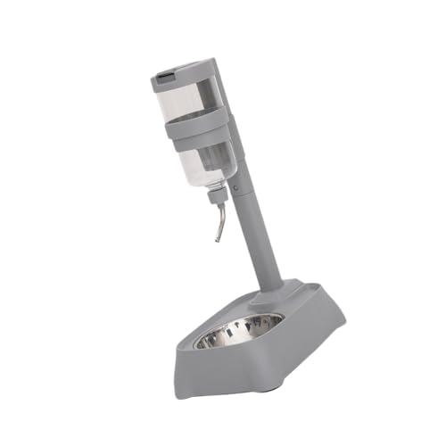 AWHAO Haustier Automatische Wassertrinker Wasserflasche Stand Cat Dog Bowl Automatische Futtermittel für kleines Tier, Grau AWHAO Haustier Automatische Wassertrinker Wasserflasche Stand Cat Dog Bowl Automatische Futtermittel für kleines Tier, Grau von AWHAO