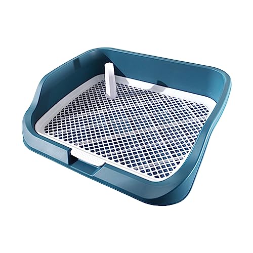 ＡＷＨＡＯ Haustier Hundestreu, Welpen Töpfchen Tablett, Haustier Reinigungsgerät, Indoor Hundetöpfchen Pfanne, Blau von ＡＷＨＡＯ