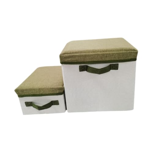 AWHAO Haustier-Hundetreppe mit Stauraum, Faltbare Haustiertreppe mit Stauraum für Couch und Sofas, rutschfeste, Faltbare Hundetreppe für Welpen und Katzen, 2-stufig AWHAO Haustier-Hundetreppe mit Stauraum, Faltbare Haustiertreppe mit Stauraum für Couch und Sofas, rutschfeste, Faltbare Hundetreppe für Welpen und Katzen, 2-stufig von AWHAO