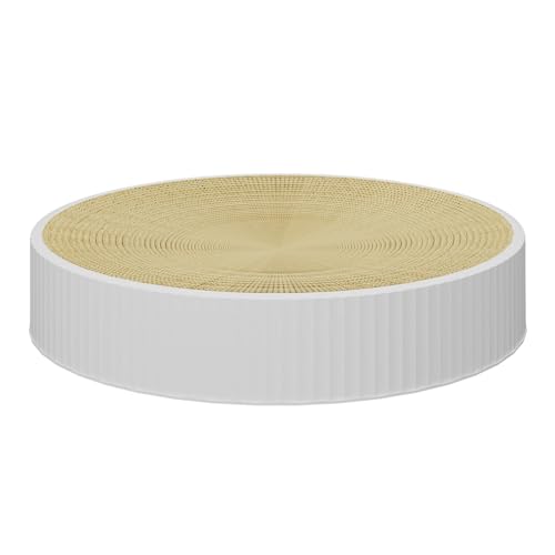 AWHAO Haustier Katzen Kratzer, Katzenbett, Nest, Heimtierbedarf, Spielen, Multifunktionaler Katzenkratzer, Pappe, Langlebig, für Kleine, Mittelgroße Und Gro, Weiß, L AWHAO Haustier Katzen Kratzer, Katzenbett, Nest, Heimtierbedarf, Spielen, Multifunktionaler Katzenkratzer, Pappe, Langlebig, für Kleine, Mittelgroße Und Gro, Weiß, L von AWHAO