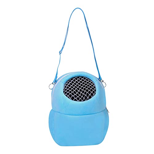 ＡＷＨＡＯ Haustier Kleintier Tragetasche Travel Warm Cage Hamstertasche, Blau 17x14cm von ＡＷＨＡＯ