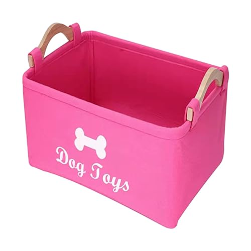 AWHAO Haustier Spielzeug Organizer Box, Welpen Sachen Korb, Rechteckig, Vielseitig Einsetzbar, Zusammenklappbar, Katzenspielzeug Boxen, Hundebedarf, Lagerpl, Rosa AWHAO Haustier Spielzeug Organizer Box, Welpen Sachen Korb, Rechteckig, Vielseitig Einsetzbar, Zusammenklappbar, Katzenspielzeug Boxen, Hundebedarf, Lagerpl, Rosa von AWHAO