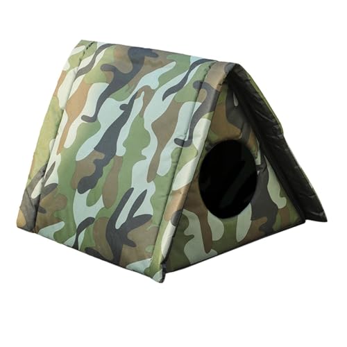 AWHAO Haustierbett, Unterschlupf für Streunende Katzen, Wetterfest, Wasserdicht, Faltbar, Höhlenhaus, Outdoor Katzenhaus für Welpen, Outdoor Indoor Hunde, K, Grün S AWHAO Haustierbett, Unterschlupf für Streunende Katzen, Wetterfest, Wasserdicht, Faltbar, Höhlenhaus, Outdoor Katzenhaus für Welpen, Outdoor Indoor Hunde, K, Grün S von AWHAO