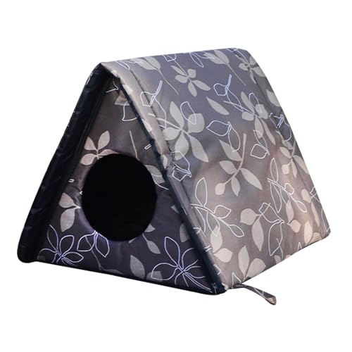 AWHAO Haustierbett, Unterschlupf für Streunende Katzen, Wetterfest, Wasserdicht, Faltbar, Höhlenhaus, Outdoor Katzenhaus für Welpen, Outdoor Indoor Hunde, K, braun S AWHAO Haustierbett, Unterschlupf für Streunende Katzen, Wetterfest, Wasserdicht, Faltbar, Höhlenhaus, Outdoor Katzenhaus für Welpen, Outdoor Indoor Hunde, K, braun S von AWHAO