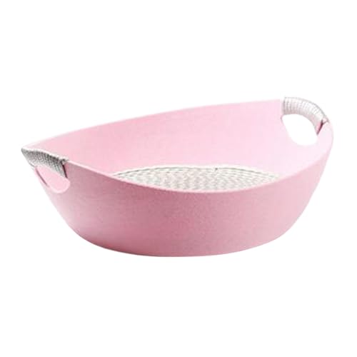 AWHAO Haustierbett, rund, Haustierbett, waschbar, gemütlich, leicht, rund, atmungsaktiv, Kratzkissen, Welpenbett, kleine Hunde, Kätzchen, Hauskatzen, ROSA AWHAO Haustierbett, rund, Haustierbett, waschbar, gemütlich, leicht, rund, atmungsaktiv, Kratzkissen, Welpenbett, kleine Hunde, Kätzchen, Hauskatzen, ROSA von AWHAO