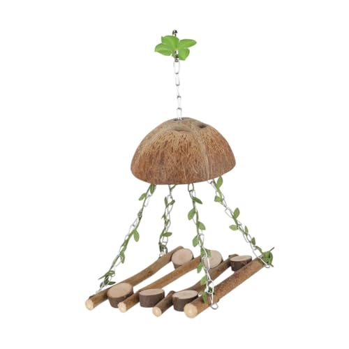 AWHAO Hölzerne Barsch Ständer Hängende Vogel Hängematte Schwang Vogel Spielzeug Vogel Hängematte für Conures Finken AWHAO Hölzerne Barsch Ständer Hängende Vogel Hängematte Schwang Vogel Spielzeug Vogel Hängematte für Conures Finken von AWHAO