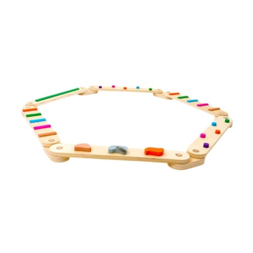 ＡＷＨＡＯ Hölzerner Schwebebalken, Gymnastik Hindernisparcours, Spielzeug, Motorische Fähigkeiten für Kinder von ＡＷＨＡＯ