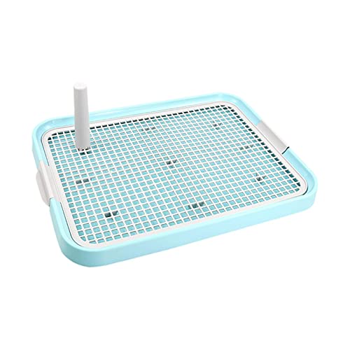 AWHAO Hündchen Töpfchen, Pee Pad Halter, Mesh Trainingstoilette, Tragbare Hundetoilette für Kleine Und Mittelgroße Hunde, Katzen, Blau AWHAO Hündchen Töpfchen, Pee Pad Halter, Mesh Trainingstoilette, Tragbare Hundetoilette für Kleine Und Mittelgroße Hunde, Katzen, Blau von AWHAO