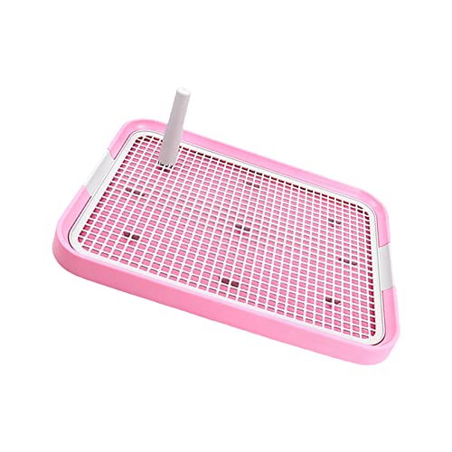 ＡＷＨＡＯ Hündchen Töpfchen, Pee Pad Halter, Mesh Trainingstoilette, Tragbare Hundetoilette für Kleine Und Mittelgroße Hunde, Katzen, Rosa von ＡＷＨＡＯ