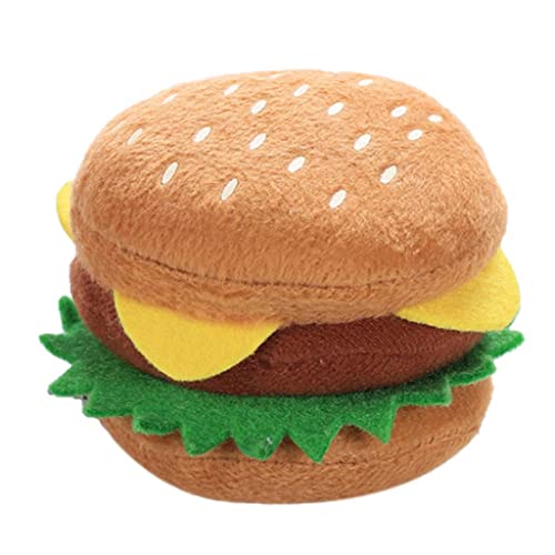 AWHAO Hund Lustiges Quietschendes Essen Kauspielzeug Hamburger Training Spielspielzeug AWHAO Hund Lustiges Quietschendes Essen Kauspielzeug Hamburger Training Spielspielzeug von AWHAO