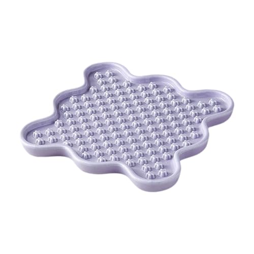 ＡＷＨＡＯ Hund Slow Feeder Plate Food Schüssel Hundefutterstich Langsam Fütterungsmatte für Haustierbedarf, Lila von ＡＷＨＡＯ
