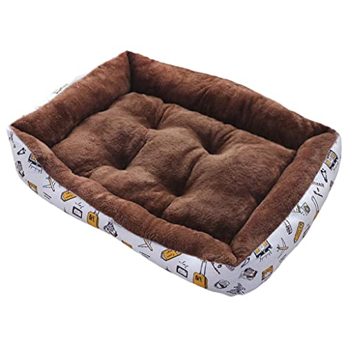 ＡＷＨＡＯ Hundebett Haustierbett Warmes Bequemes Bett Nesthaus für Katze Hund, Kaffee L von ＡＷＨＡＯ