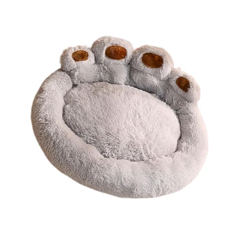 AWHAO Hundebett in Pfotenform, selbstwärmendes Haustierbett, Schlummerbett für Herbst, Hunde- und Katzenbett, Hundeschlafbett für Katzen, Hellgrau AWHAO Hundebett in Pfotenform, selbstwärmendes Haustierbett, Schlummerbett für Herbst, Hunde- und Katzenbett, Hundeschlafbett für Katzen, Hellgrau von AWHAO
