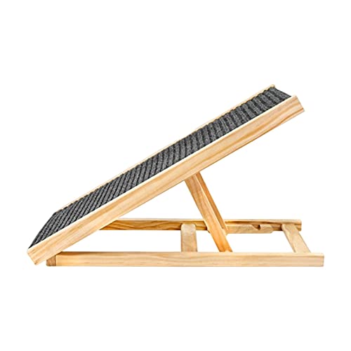 AWHAO Hunderampe Aus Holz, Haustierleiter, 2 Ebenen, Höhenverstellbar, für Couch, Sofa, Bett AWHAO Hunderampe Aus Holz, Haustierleiter, 2 Ebenen, Höhenverstellbar, für Couch, Sofa, Bett von AWHAO