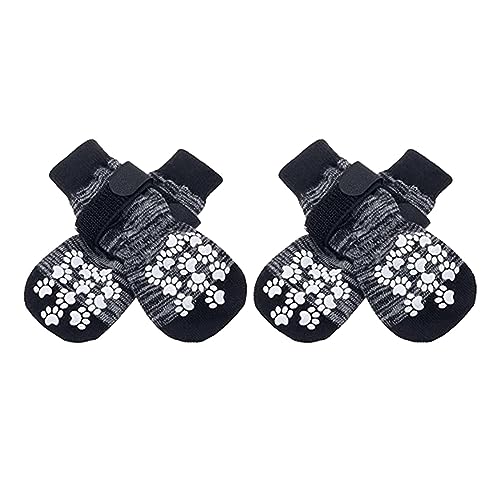 AWHAO Hundesocken, rutschfeste Hundeschuhe, Traktionskontrolle, Haustiersocken, Pfotenschutz, Verhindert Und Kratzen, Hundegriffsocken für ältere Hun, GRAU, m AWHAO Hundesocken, rutschfeste Hundeschuhe, Traktionskontrolle, Haustiersocken, Pfotenschutz, Verhindert Und Kratzen, Hundegriffsocken für ältere Hun, GRAU, m von AWHAO