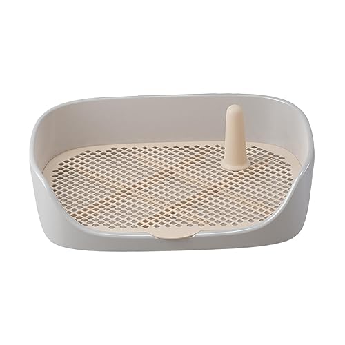 AWHAO Hundetoiletten Trainings Töpfchen Tablett, Trainingsunterlage, Toilette, Bettpfanne, Toilette, Wohnung, Töpfchen Trainer, Haustier für Kleine, Mittelg, Grau 48x37x13cm AWHAO Hundetoiletten Trainings Töpfchen Tablett, Trainingsunterlage, Toilette, Bettpfanne, Toilette, Wohnung, Töpfchen Trainer, Haustier für Kleine, Mittelg, Grau 48x37x13cm von AWHAO