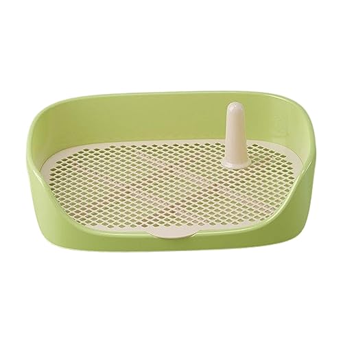 ＡＷＨＡＯ Hundetoiletten Trainings Töpfchen Tablett, Trainingsunterlage, Toilette, Bettpfanne, Toilette, Wohnung, Töpfchen Trainer, Haustier für Kleine, Mittelg, Grün 40x30x11cm von ＡＷＨＡＯ